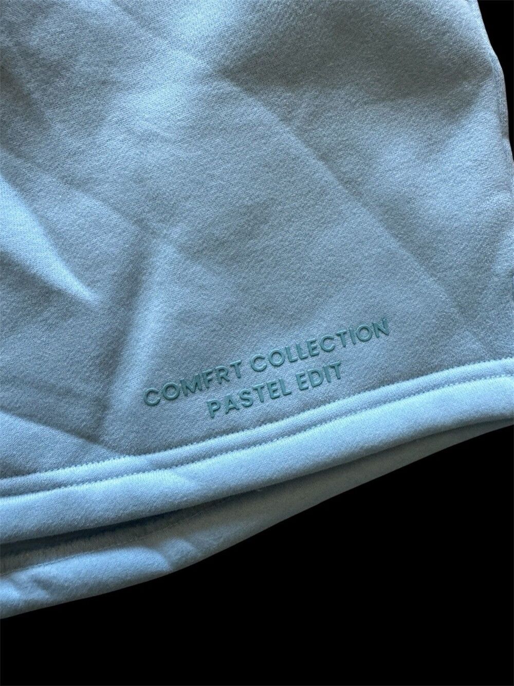 COMFRT Collection Baby Blue Pastel Edit Sweat Shorts Women’s Large NEW - Picture 5 of 8